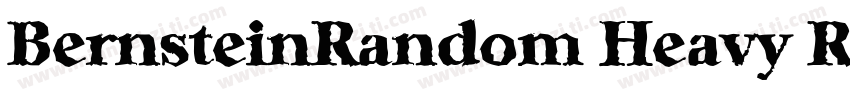 BernsteinRandom Heavy Regular字体转换